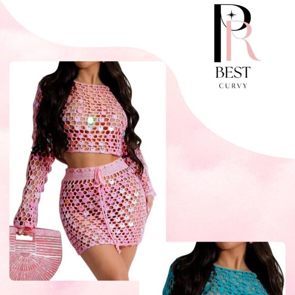✨ Beach Net Glam Set – Summer Seduction in Crochet ✨ - Picture 1 of 10